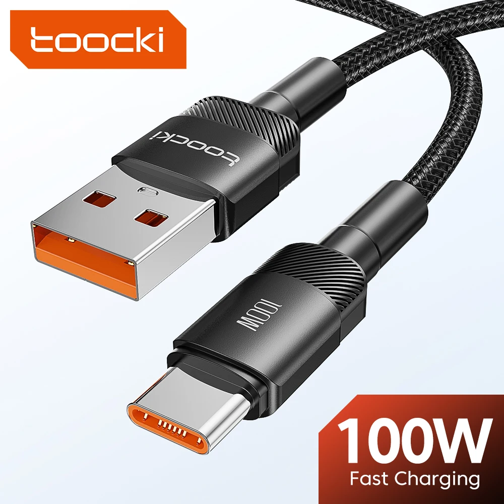 Toocki USB C 타입 케이블, 샤오미 POCO 삼성 화웨이 OPPO 6A 고속 충전 충전기, USB C 데이터 코드, C 타입 케이블 F, 100W