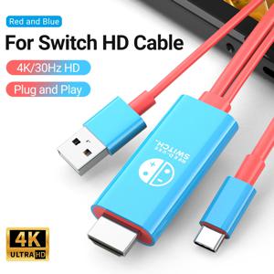 C타입 HDMI 케이블, 5V USB 충전, 휴대용 스위치 TV 도크, 스위치, OLED 스팀 데크, 아이맥, 아이패드 프로, 서피스용 4K HD 어댑터