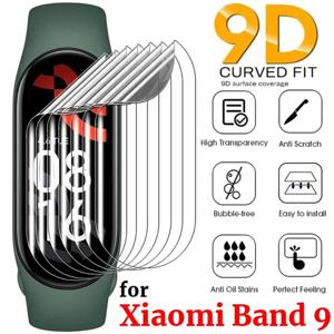 Xiaomi Mi Band 9 용 10-5PCS Smartwatch 하이드로 겔 필름 Miband 9 HD 클리어 커버 필름 용 소프트 TPU 풀 커버리지 스크린 프로텍터