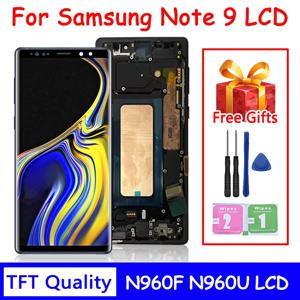 삼성 Note9 LCD 디스플레이 터치 스크린 디지타이저 어셈블리 용 새 Note9 LCD 삼성 Note 9 N960F N960U N9600 LCD 프레임 용