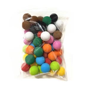50pcs 30mm 10 색 골프 공 EVA 폼 소프트 스폰지 공 실내 골프 연습 공을위한 골프/테니스 훈련