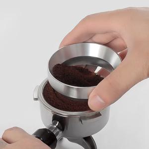 커피 도징 링 에스프레소 도징 깔때기 51mm 53mm 58mm Delonghi Breville E61 Portafilter Barista Tool Accessorie 용 마그네틱