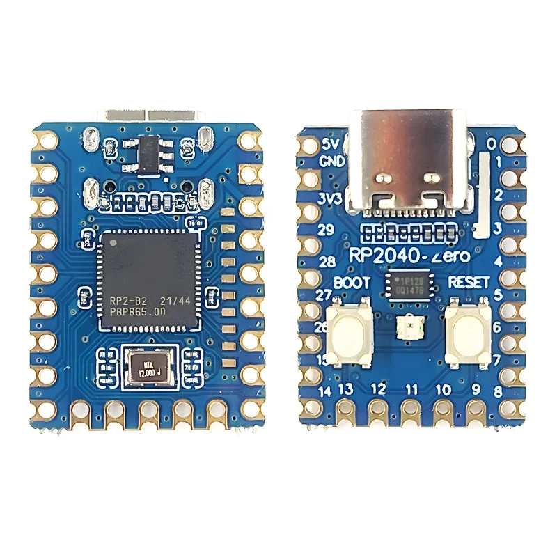 Raspberry Pi 마이크로 컨트롤러 PICO 개발 보드 모듈 듀얼 코어 Cortex M0+ 프로세서 2MB 플래시용 RP2040-Zero RP2040