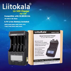 Liitokala Lii-500 18650 스마트 배터리 충전기, 3.7V 18350 14500 18500 21700 26650 1.2V AAA NiMH 리튬 LCD 충전기