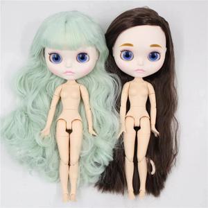 ICY DBS Blyth 인형 1/6 bjd 공동 바디 화이트 스킨 매트 페이스 누드 인형 애니메이션 장난감 웃는 얼굴 인형 소녀 선물