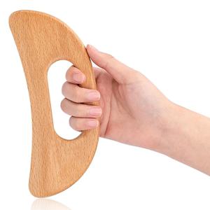 나무 셀룰라이트 마사지 바디 Guasha 도구 림프 배수 마사지 근육 스크레이퍼 뒤로 마사지 도구 근육 피로 완화