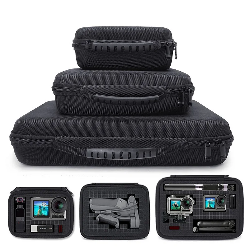 2.5 3.5 인치 충격 방지 휴대용 스토리지 운반 휴대용 PTZ 드론 케이스 gopro10/9 용 데스크탑 모바일 보조베터리 하드 드라이브 가방