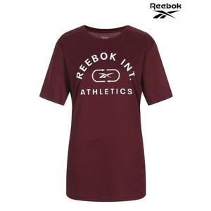 [리복]Reebok 여성 클래식 폴리 버건디 반팔티셔츠 WOR POLY GRAPHIC SS TEE RETS1F067R3