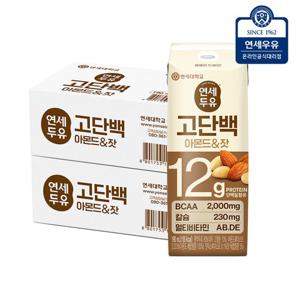 연세두유 프로틴 아몬드 잣 고단백 두유 190ml x 48팩