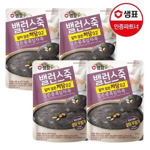 갤러리아_샘표 밸런스죽 검은콩흑임자 420g 2개+검은콩흑임자 420g 2개