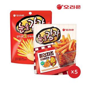 눈을감자 칠리치즈 프라이즈(56g) x 5개 + 페퍼솔트 x 5개