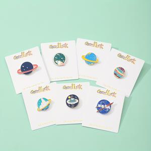 TEMU 7pcs 귀여운 만화 우주 행성 브로치 옷 모자 배낭 재킷 셔츠 장식에 대 한 설정