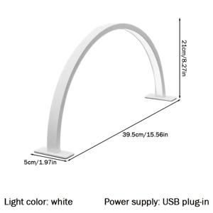 TEMU 1개 USB 충전식 하프 문 LED 네일 램프 - 핑크, 휴대용 & 플러그 앤 플레이, 쉬운 스위치 버튼, 네일 아트, 속눈썹 연장, 문신 및 , 데스크탑 조명, 네일 액세서리에 이상적