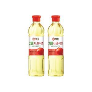 [CJ]백설 상큼하고 깔끔한 2배사과식초 900ml x2개