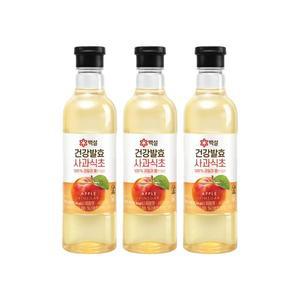 [CJ]백설 건강발효 사과식초 500ml x3개