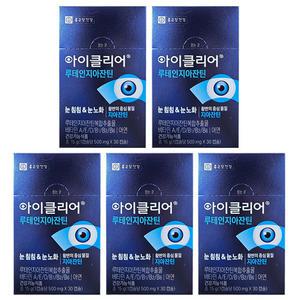 종근당 차인표 아이클리어 루테인지아잔틴 500mg X 30캡슐 5박스