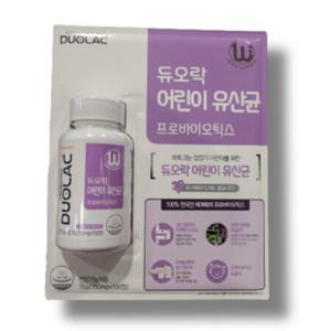 [듀오락] 쎌바이오텍 듀오락 키즈 세계특허 유산균 코스트코 750MG x 100정