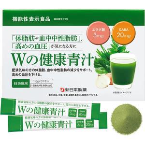 신일본 제약 W의 건강 녹즙 유산균 비피더스균 국산 분말 기능성 표시 식품 엘라그산 GAB