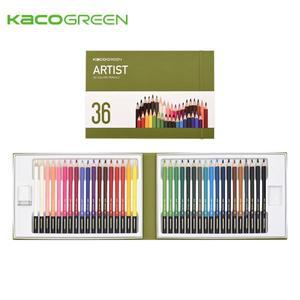 KACOGREEN KACO 아티스트 36 색 컬러 연필  핸드 페인팅 미술 용품 세트 학교 학생  선물