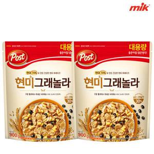 포스트 현미 그래놀라 900g x 2개+사은품랜덤 [콘푸라이트/시리얼/코코볼/크랜베리아몬드/카