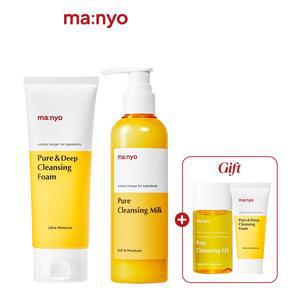 [마녀공장][SSG단독구성] 퓨어 클렌징 밀크+폼 SET(200ml+100ml )(+오일25ml+폼20ml 증정)