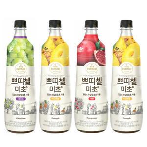 쁘띠첼 미초 900ml 3종 4개 (석류,청포도,파인애플 中)