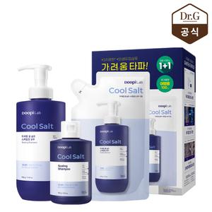 닥터지 두피랩 쿨 솔트 스케일링 샴푸 500g+리필 500g+100g