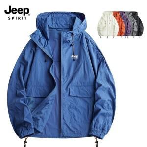 지프 JEEP SPIRIT 정품 남녀공용 바람막이 자켓 아노락 후드자켓 UV차단99 쿨링바람막이 JP2350