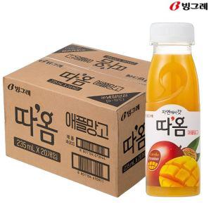 빙그레 따옴 애플망고 주스 235ml(20입) 냉장주스