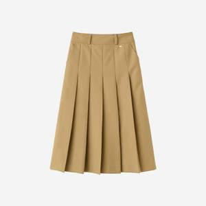 (백화점 상품) 제너럴아이디어 우먼 볼드 플리츠 롱스커트 베이지 General Idea woman bold pleats long sk