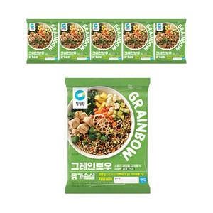 청정원 그레인보우 닭가슴살, 200g, 6개