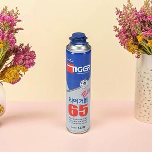 타이거폼 BIG65 건용 1020g 창틀 문틀 고정 단열폼 틈새 충진 방습 접착제 마감재