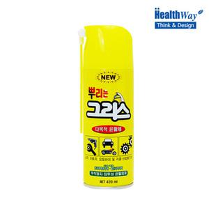 SN (4개) 헬스웨이 뿌리는그리스 스프레이형오일 420ml 윤활제