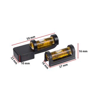 2PCS 자기 Gunsmith 레벨 키트 버블 레벨 스코프 마운트 레벨 도구 20mm Picatinny 위버 레일 사냥 액세서리