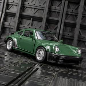 1:36 포르쉐 911 터보 1987 아우디 1980 클래식 자동차 모델 장난감 합금 다이캐스트 레트로 차량 모델 뒤로 미니어처 선물