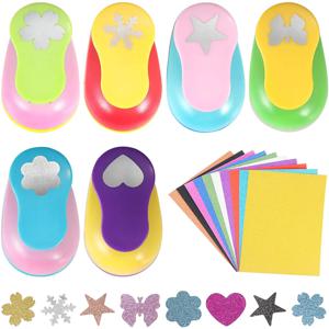 DIY 어린이 Scrapbooking 종이 컷 구멍 펀치 동물 모양 멀티 패턴 공예 구멍 펀처 어린이 크리 에이 티브 수제 장난감