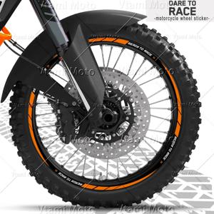 반사 오토바이 휠 스티커 KTM 1290 슈퍼 어드벤처 R S 890 Adv 790 690 390 990 1190 용 모토 크로스 림 스트라이프 데칼