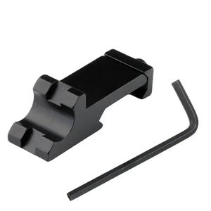 45도 각도 오프셋 측면 어댑터 RTS 20mm Picatinny 레일 무기 손전등 액세서리