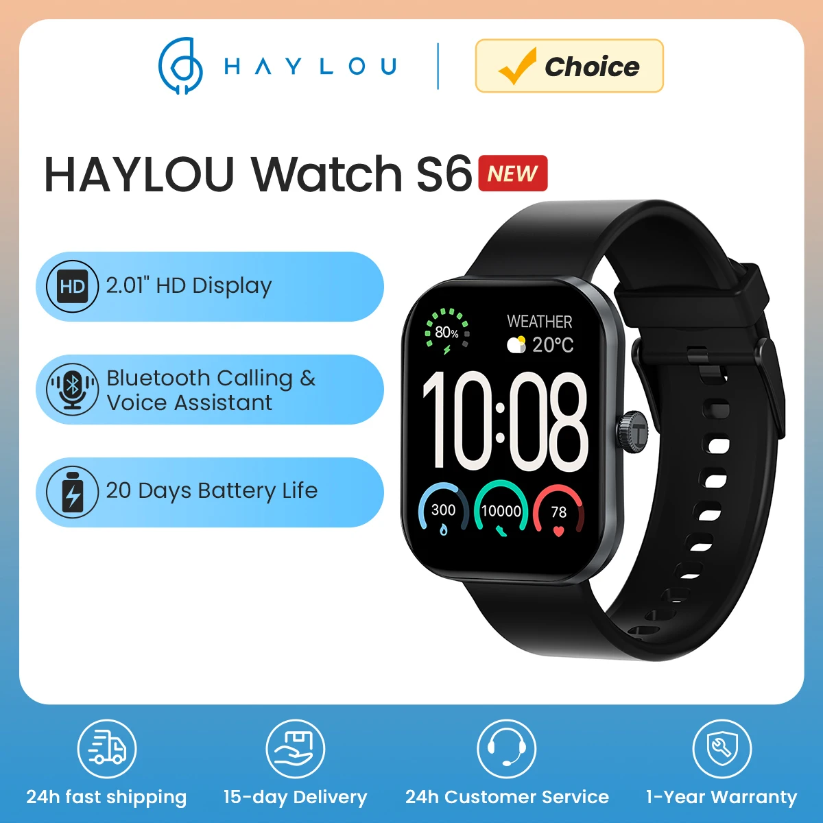 HAYLOU Watch S6 Smartwatch 2.01