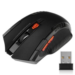 2.4G 무선 마우스 USB 수신기 6 버튼 전문 광학 무선 마우스 노트북 PC 게이머 용 USB 오른쪽 스크롤 마우스