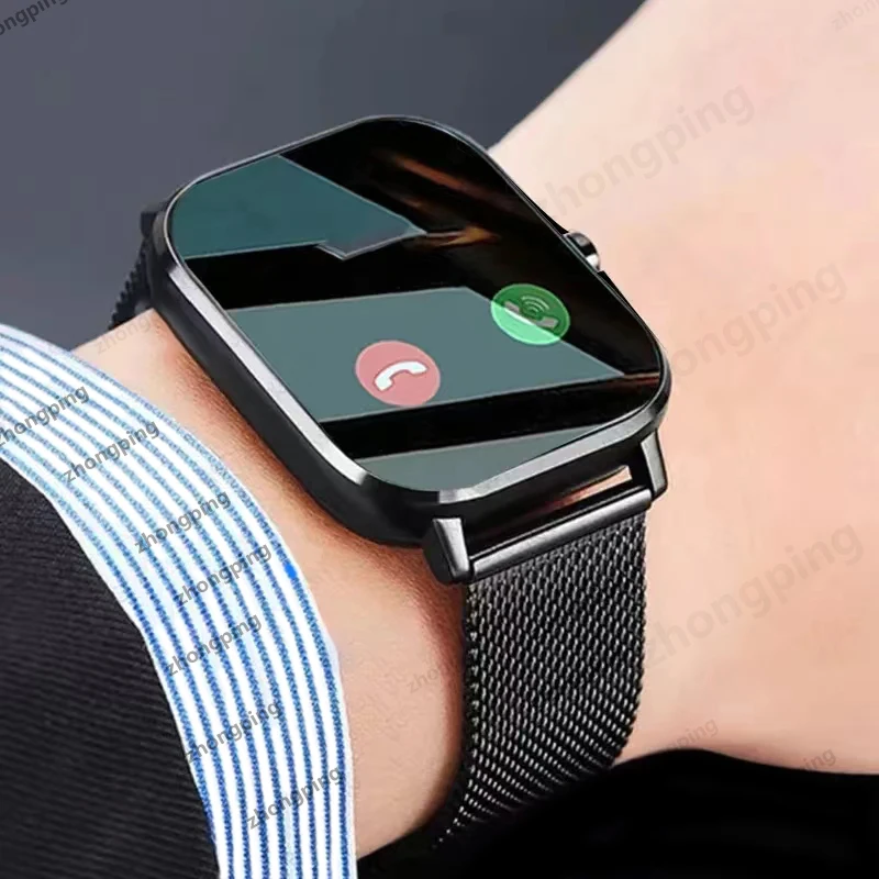 2025 새로운 블루투스 응답 전화 스마트 워치 남성 터치 통화 피트니스 트래커 방수 Smartwatch 여성 안드로이드 ios 선물