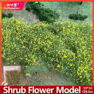 메쉬 필라멘트 shurb 꽃 모델 식물 잎 분말 미세 입자 기차 육군 모래 테이블 모델 장면 만들기 Diy 재료