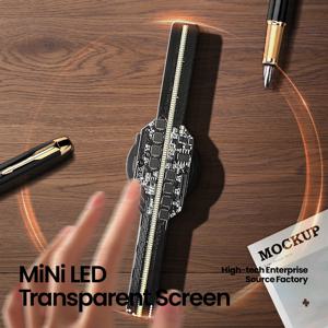 맞춤형 로고 제품 투명 LED 디스플레이, 미니 3D 홀로그램 선풍기 프로젝터, 할로윈 크리스마스 홀로그램 디스플레이
