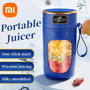 디지털 디스플레이가있는 Xiaomi Juicer 작은 주스 컵 가정용 믹서 기계 아이스 밀크 쉐이크 오렌지 주스 메이커 휴대용 블렌더