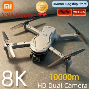 Xiaomi V88 드론 8K 5G GPS 전문 HD 항공 사진 원격 제어 항공기 듀얼 카메라 접이식 Quadcopter UAV 10000M