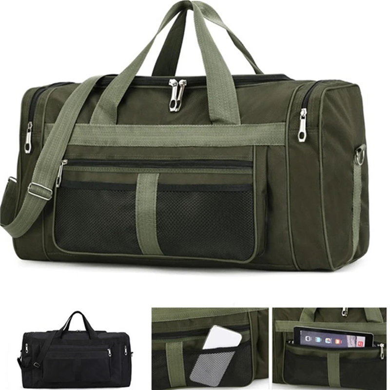 여성 남성 나일론 여행 더플 백 수하물 가방 운반 남성 토트 대용량 Weekender 체육관 스포츠 Holdall 밤새 가방 파우치