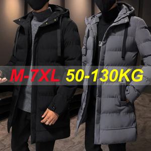 빅 사이즈 7xl 6xl 5xl 파카 남성 두꺼운 따뜻한 코트 캐주얼 따뜻한 코튼 패딩 열 자켓 남성 긴 윈드 브레이커 겨울 겉옷