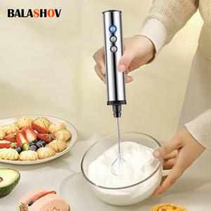 3 In 1 Milk Frothers USB 전기 미니 커피 메이커가있는 전기 핸드 헬드 블렌더 커피 카푸치노 크림 용 믹서기