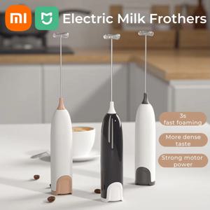 Xiaomi 강력한 전기 우유 Frother 미니 휴대용 우유 Frother 우유 Frother 배터리 구동 전기 블렌더 라떼 초콜릿