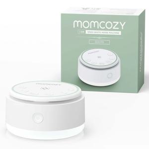 아기를 위한 Momcozy 사운드 머신, 휴대용 충전식, 20가지 수면 소리 보육 야간 조명이 포함된 백색 소음 기계, 여행